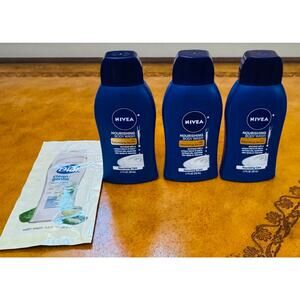 NIVEA Travel Nourishing 1.7 oz. Body Wash NEW 3 & DIAL Hypoallergenic Aloe Wash